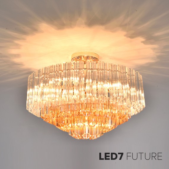 Loft Industry Modern - Vittoria Gold Chandelier